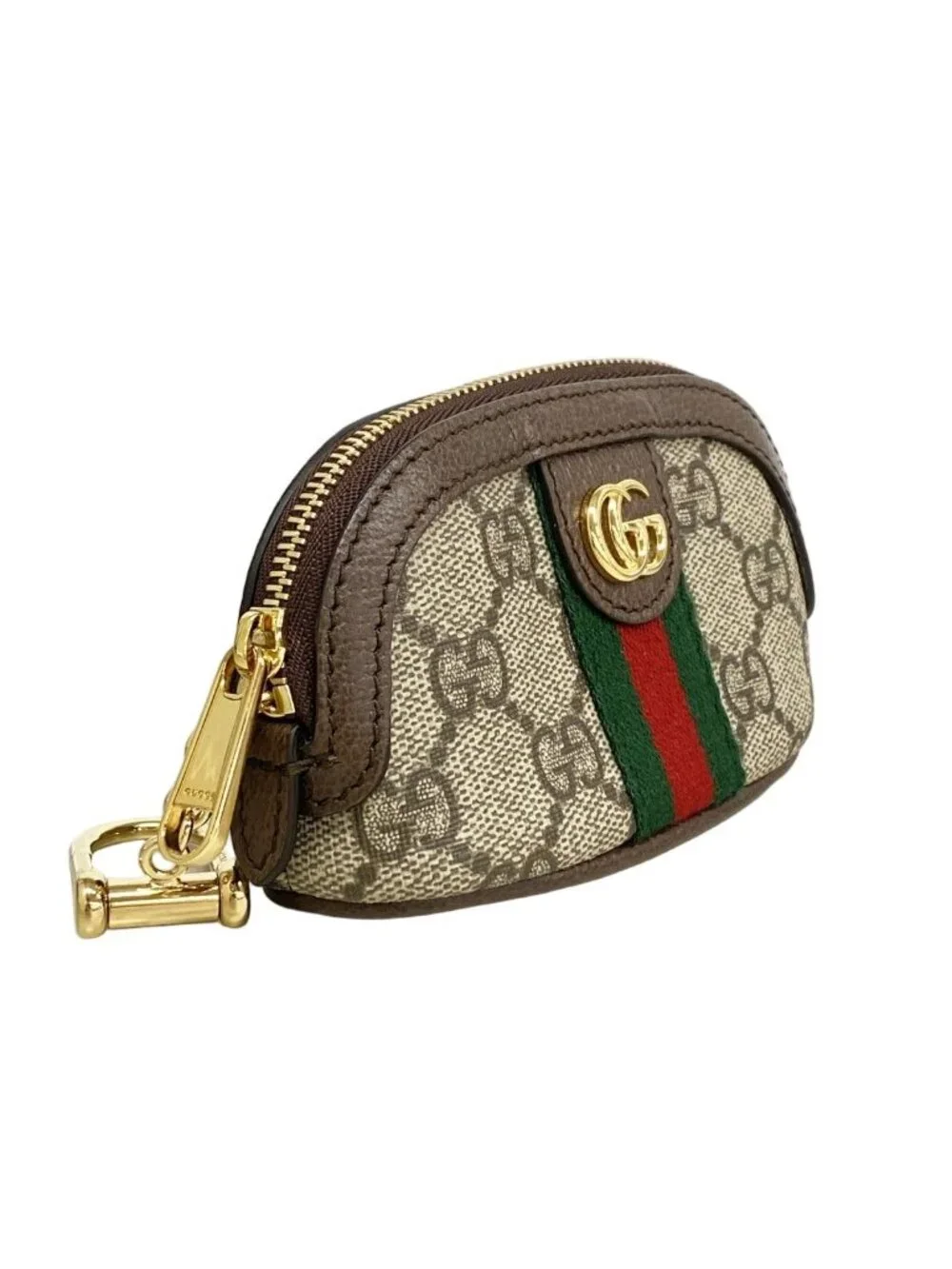 ★SOLD★ Gucci Coin Case Ophidia Brown Gold - Picture 2 of 6